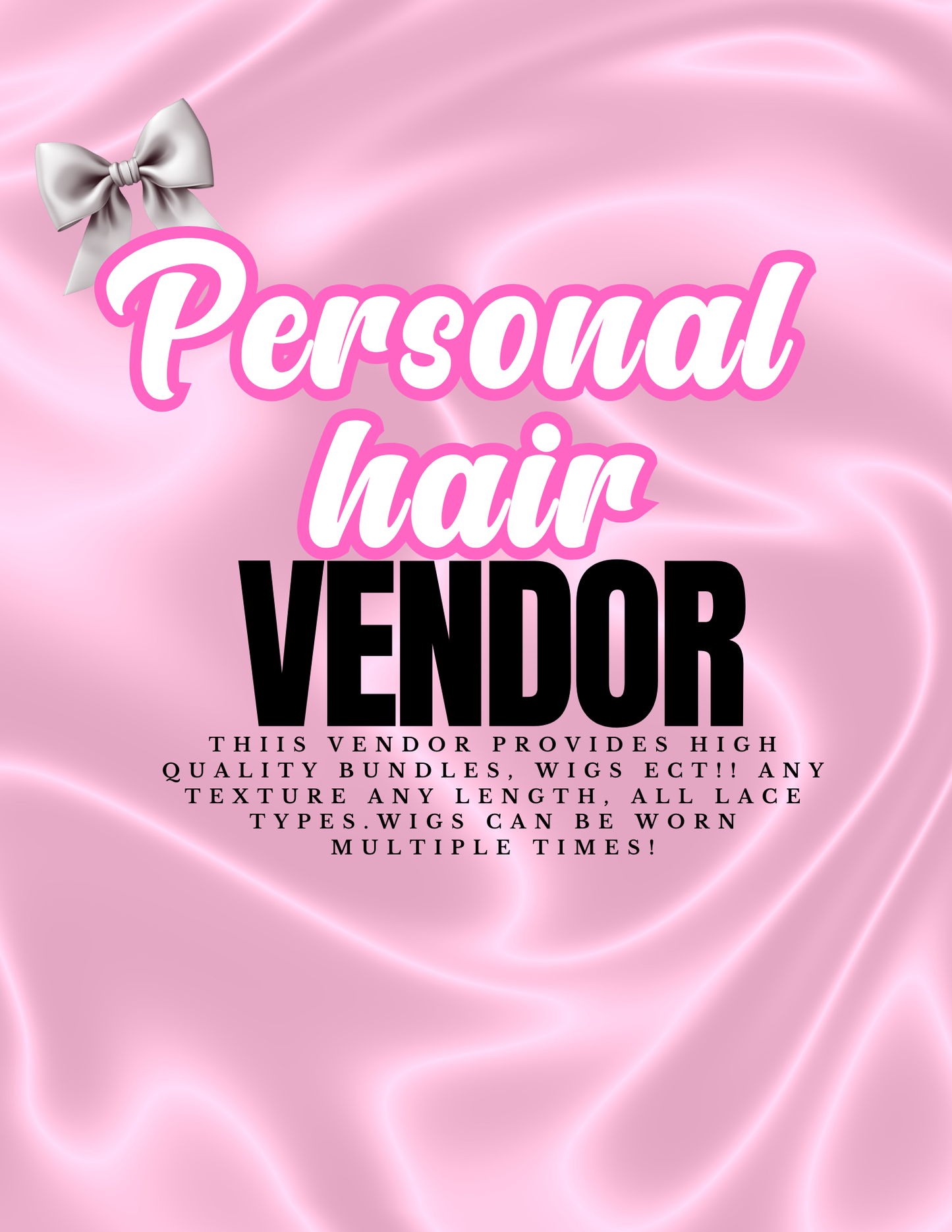 Personal Hair vendor